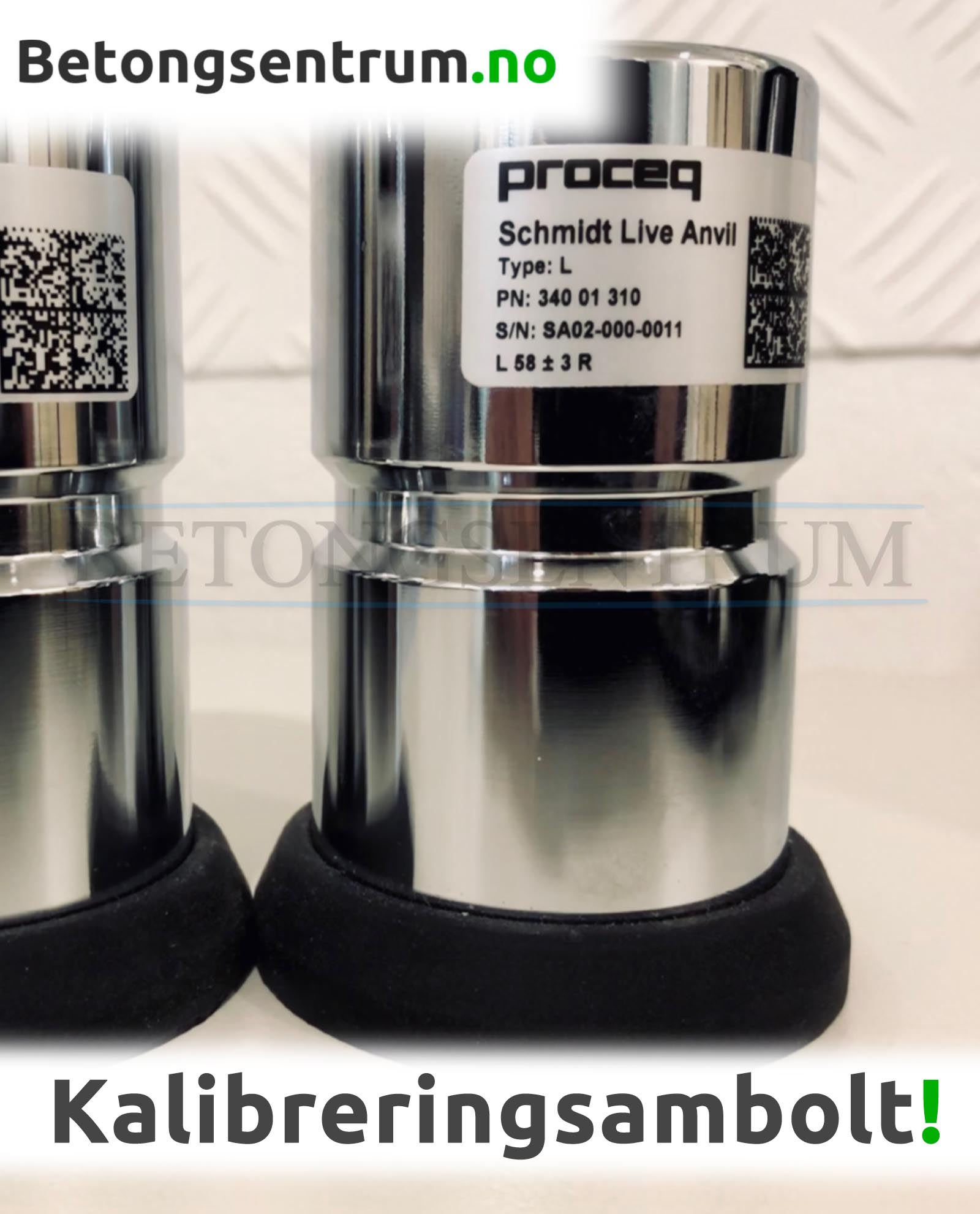 Kalibreringsambolt til prellhammer