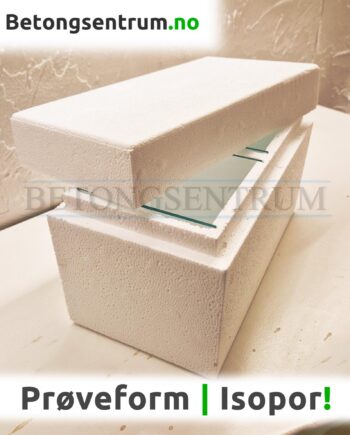 Isopor prøveform 100x100x100