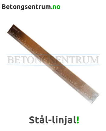 Linjal i stål - Rettholt