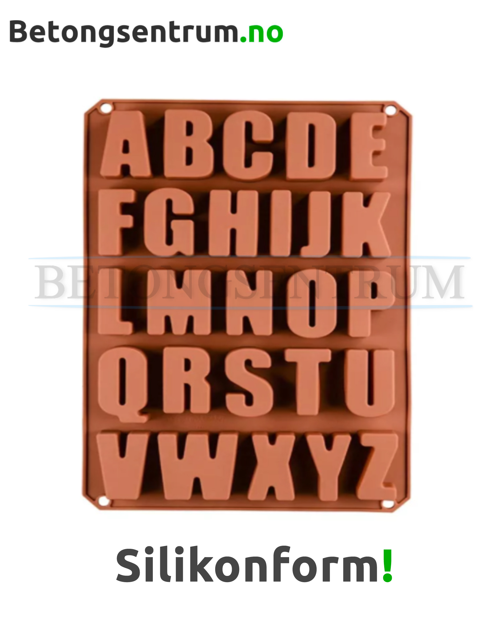 Støpeform Bokstaver