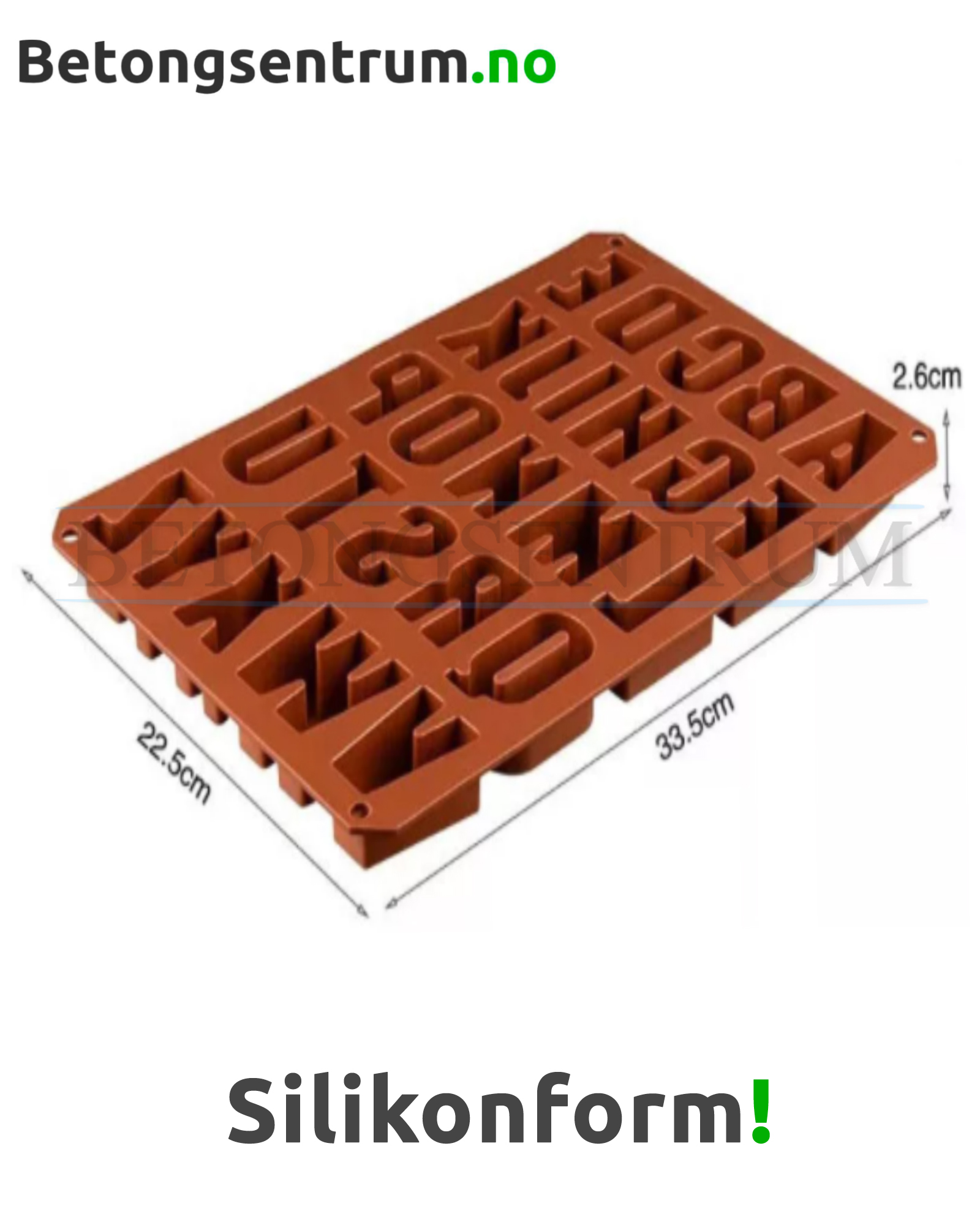 Støpeform Bokstaver