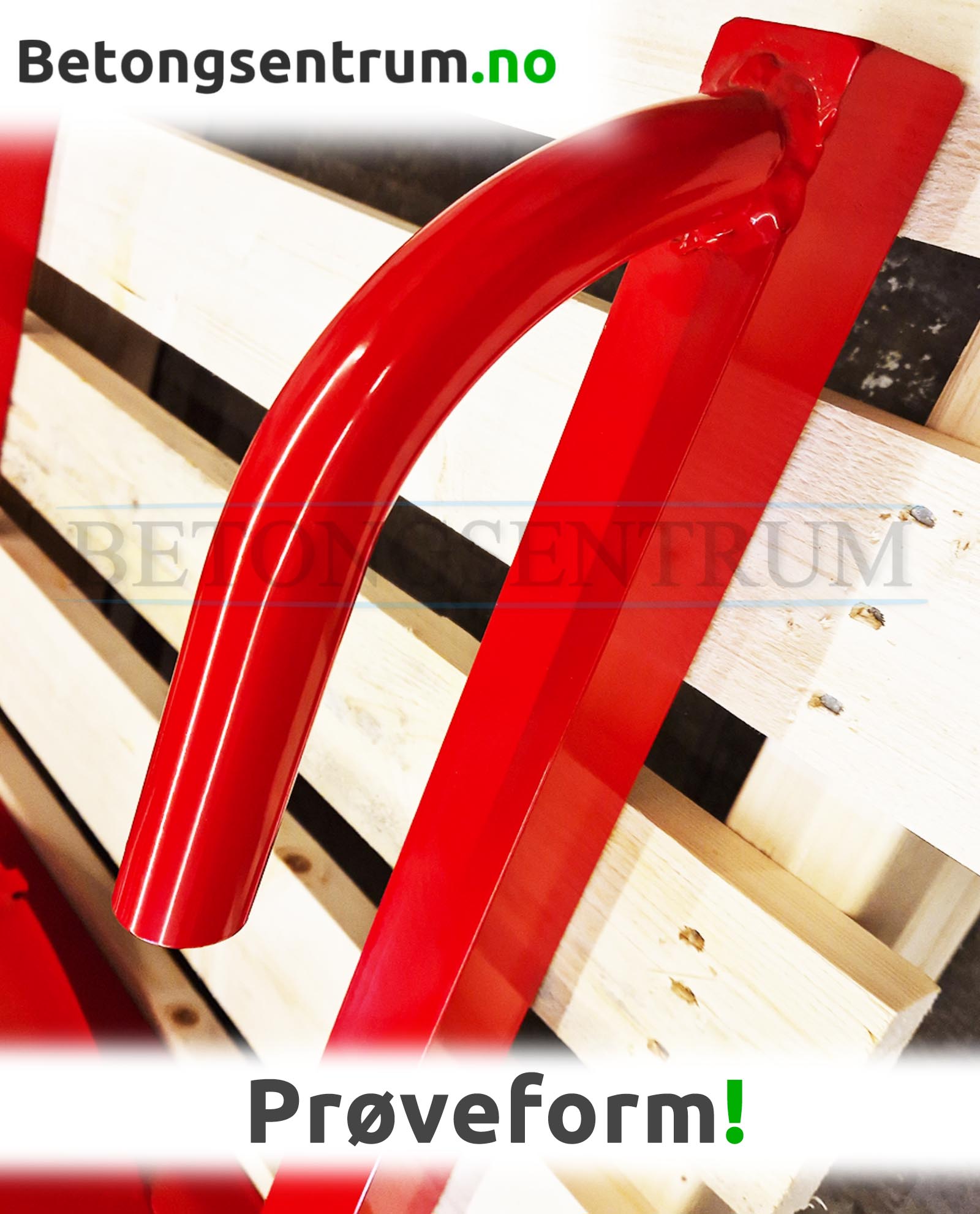Prøveform for sprøytebetong