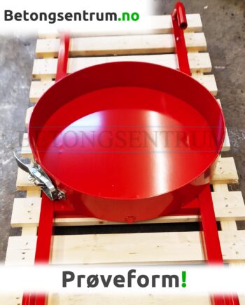 Prøveform for sprøytebetong