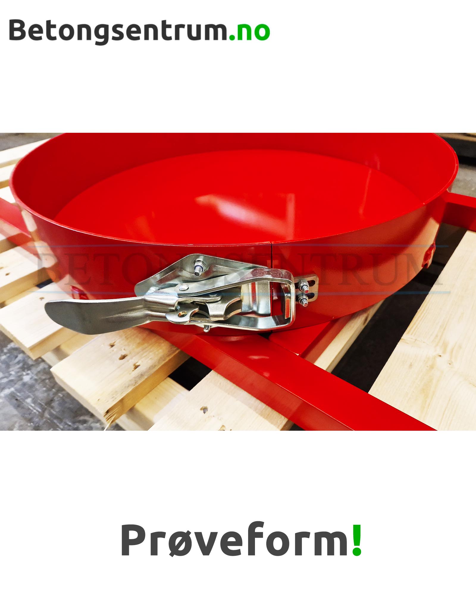 Prøveform for sprøytebetong