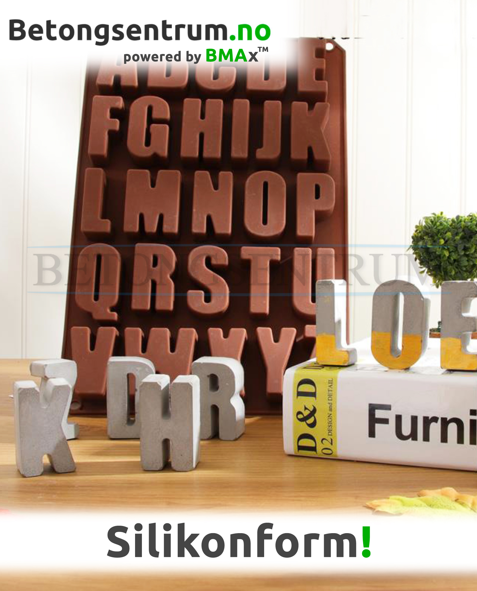 Støpeform Bokstaver