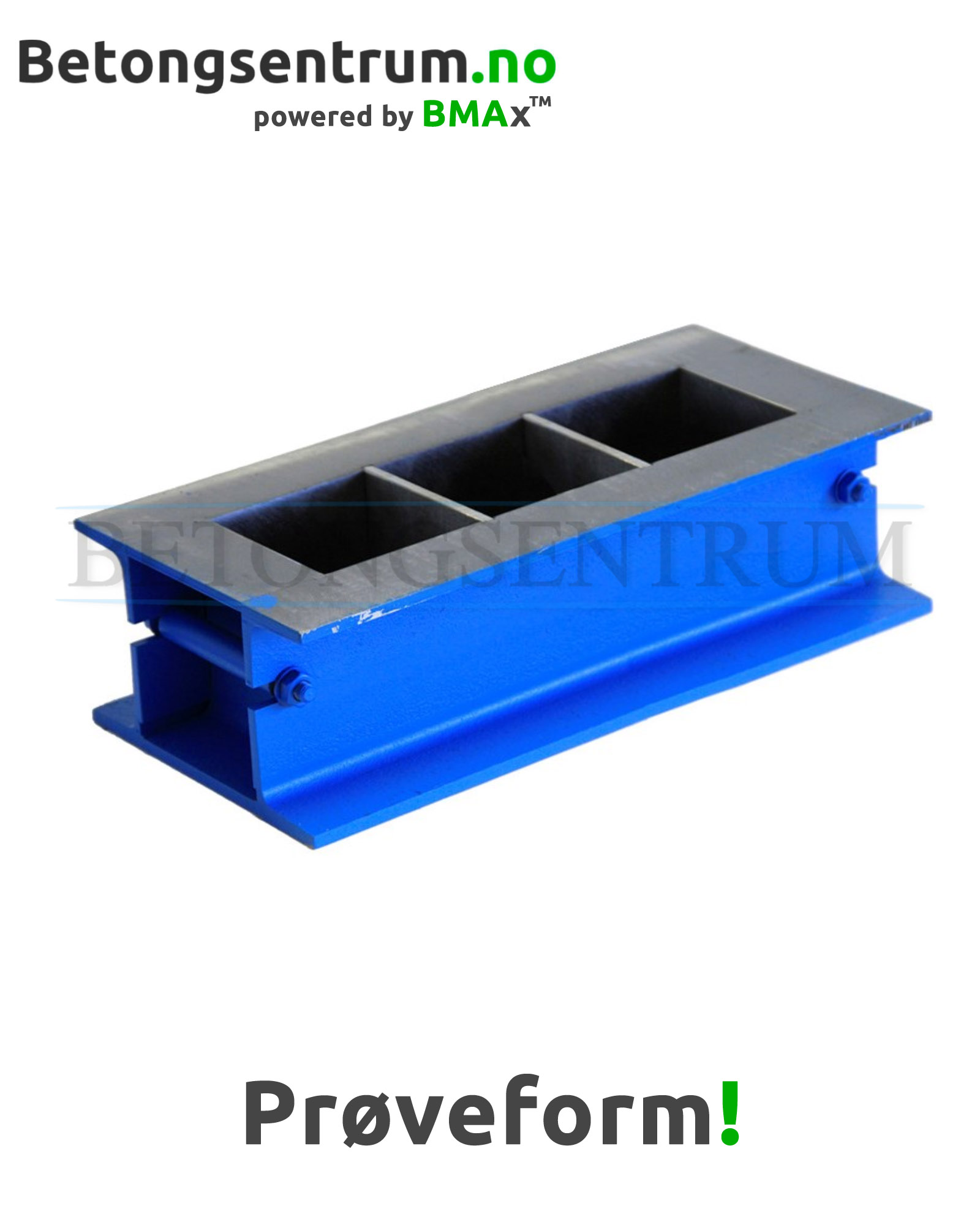 Prøveform Betong 3-roms