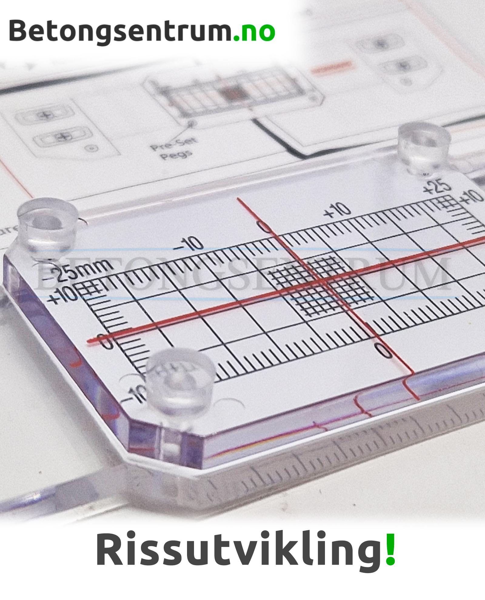 Måler for rissutvikling