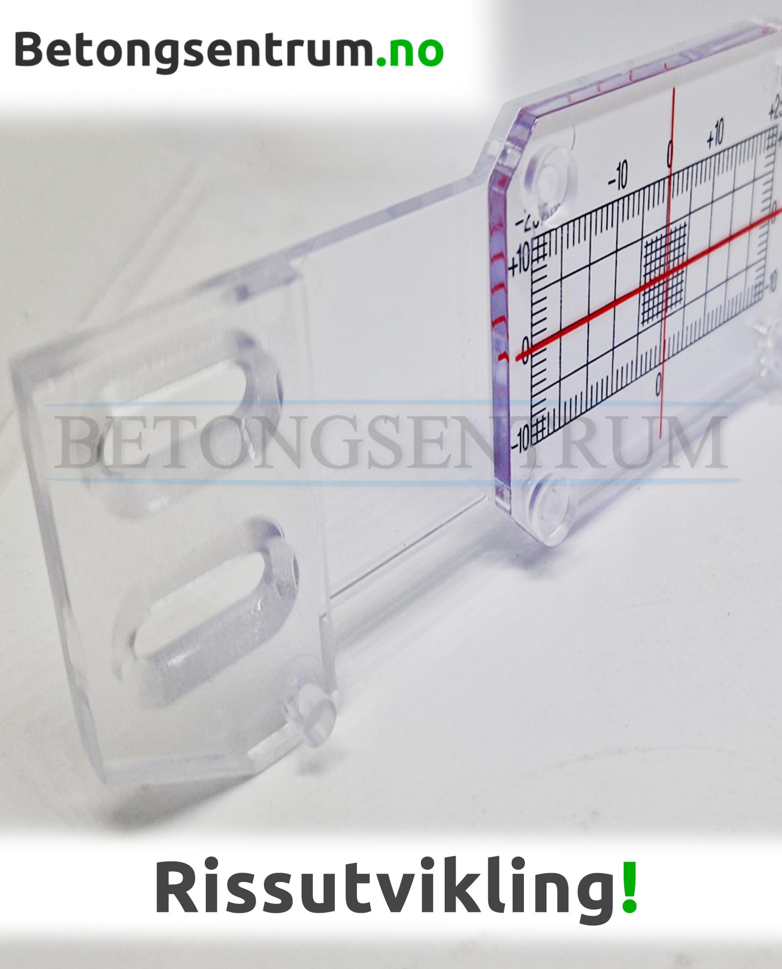 Måler for rissutvikling