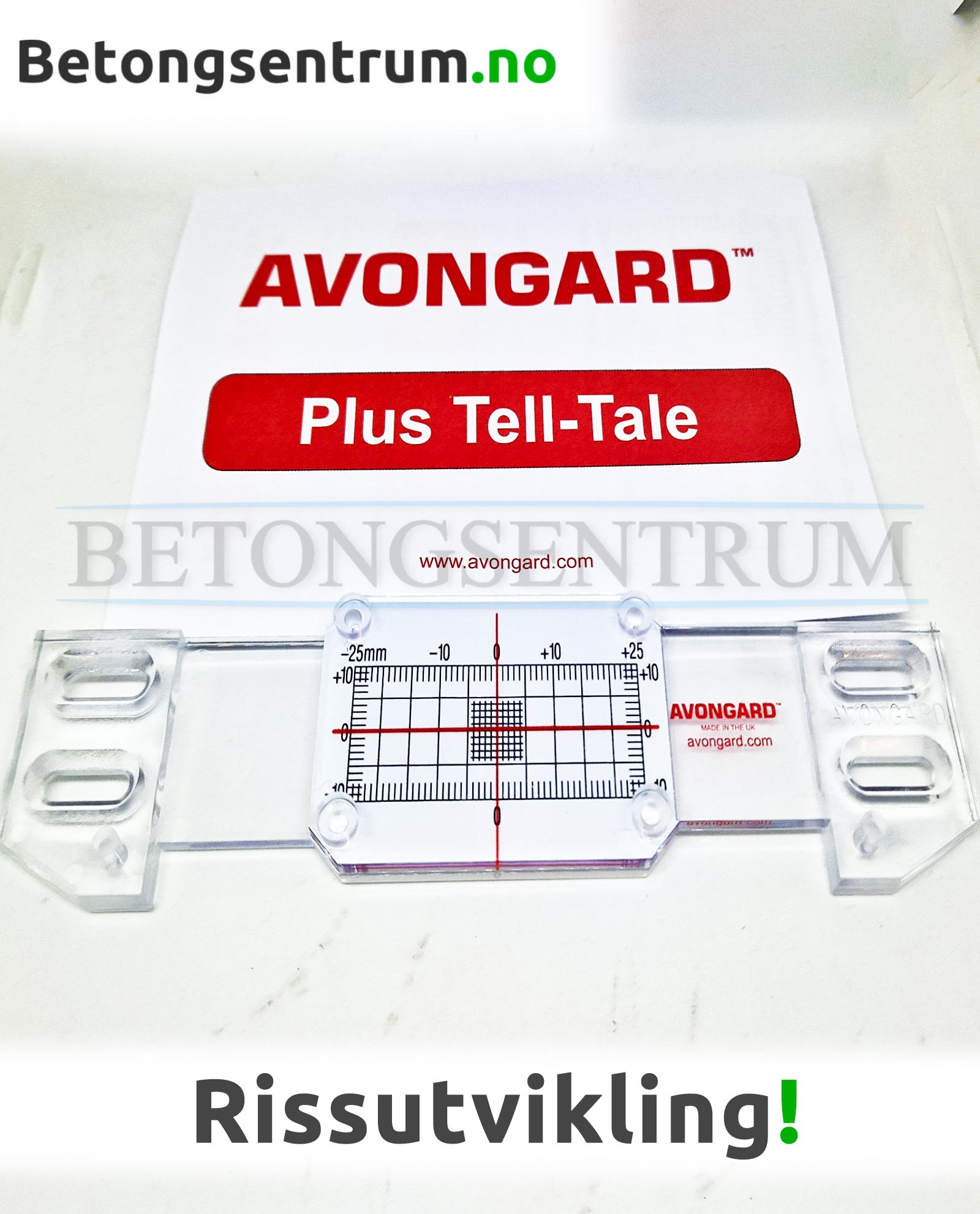 Måler for rissutvikling