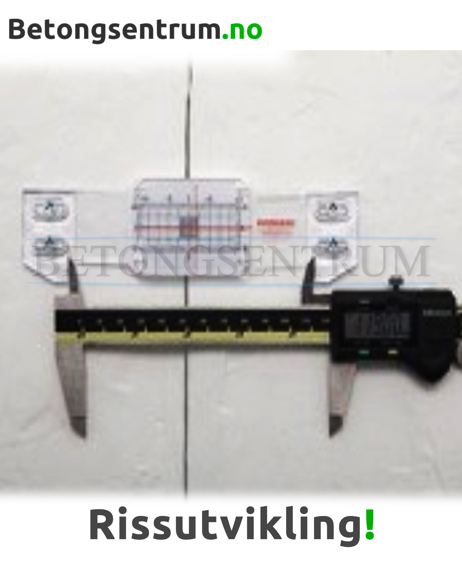 Måler for rissutvikling