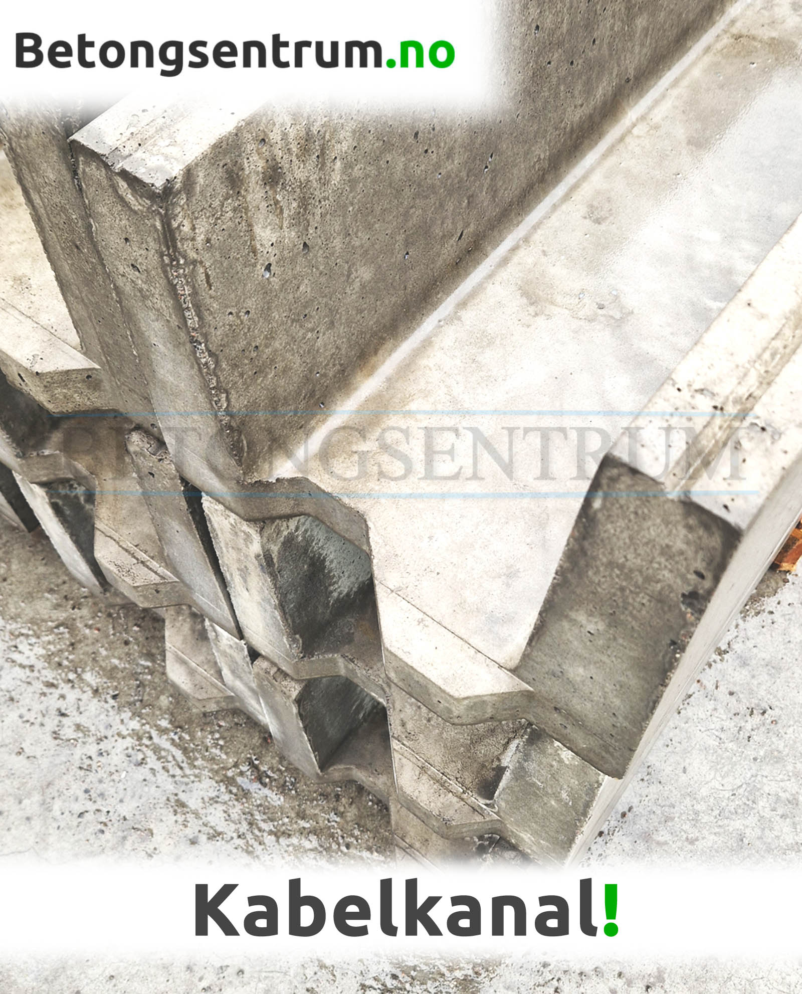 Kabelkanal i betong