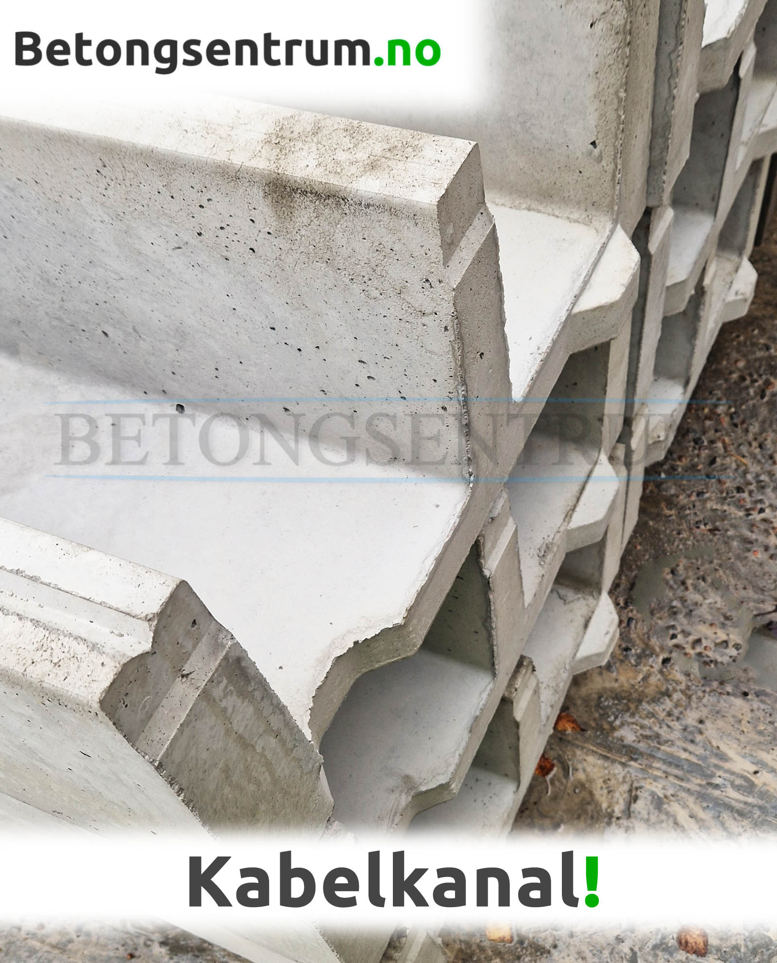 Kabelkanal i betong