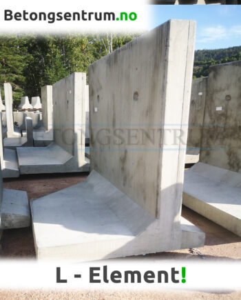 Betongelement til støttemur