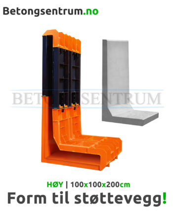 Støpeform til støttevegg