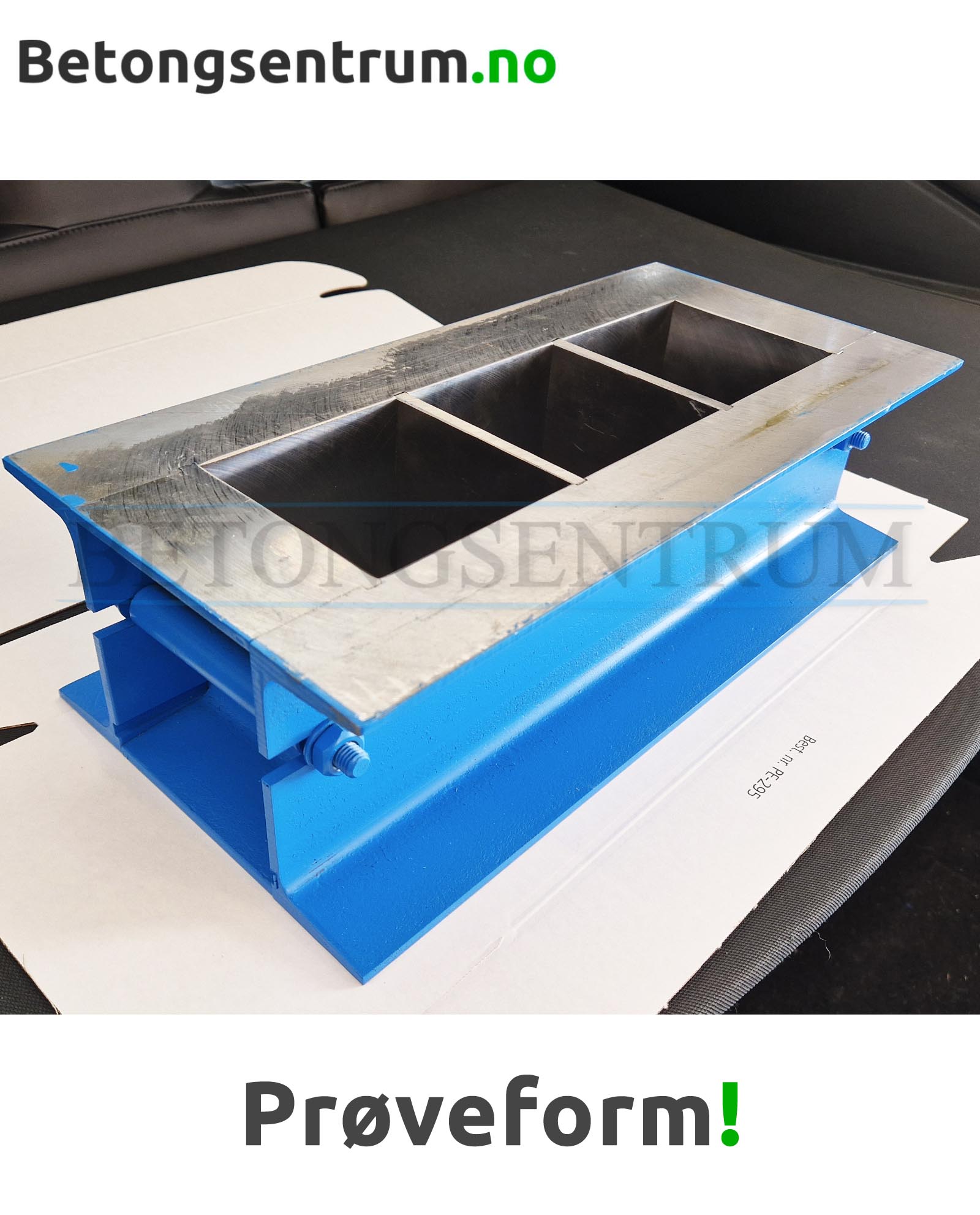 Prøveform Betong 3-roms