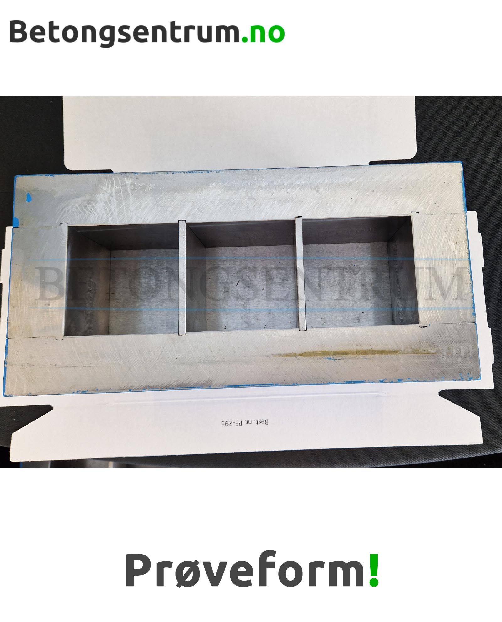 Prøveform Betong 3-roms