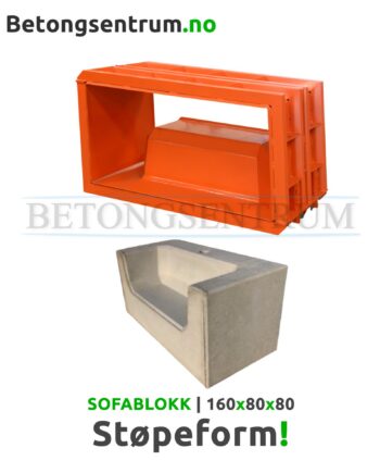 Støpeform Sofablokk