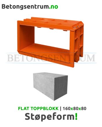 Støpeform Flat Toppblokk