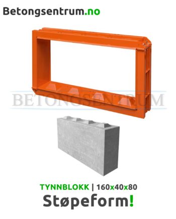 Støpeform Tynnblokk