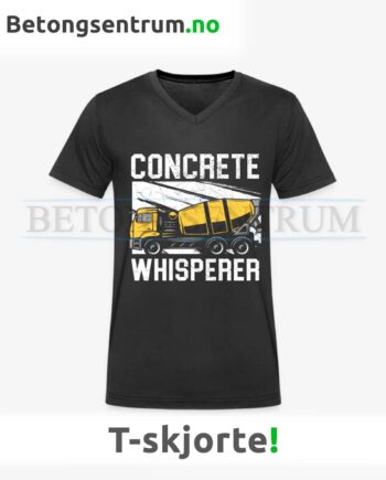 Betong T-skjorte - Medium, Svart - "Concrete Whisperer"