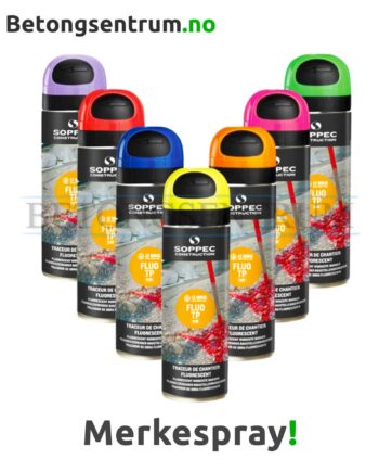 Merkespray for betong