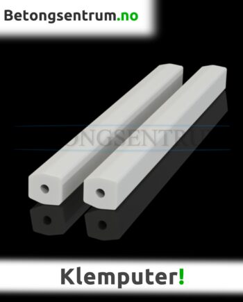 Gummiputer til betongklype