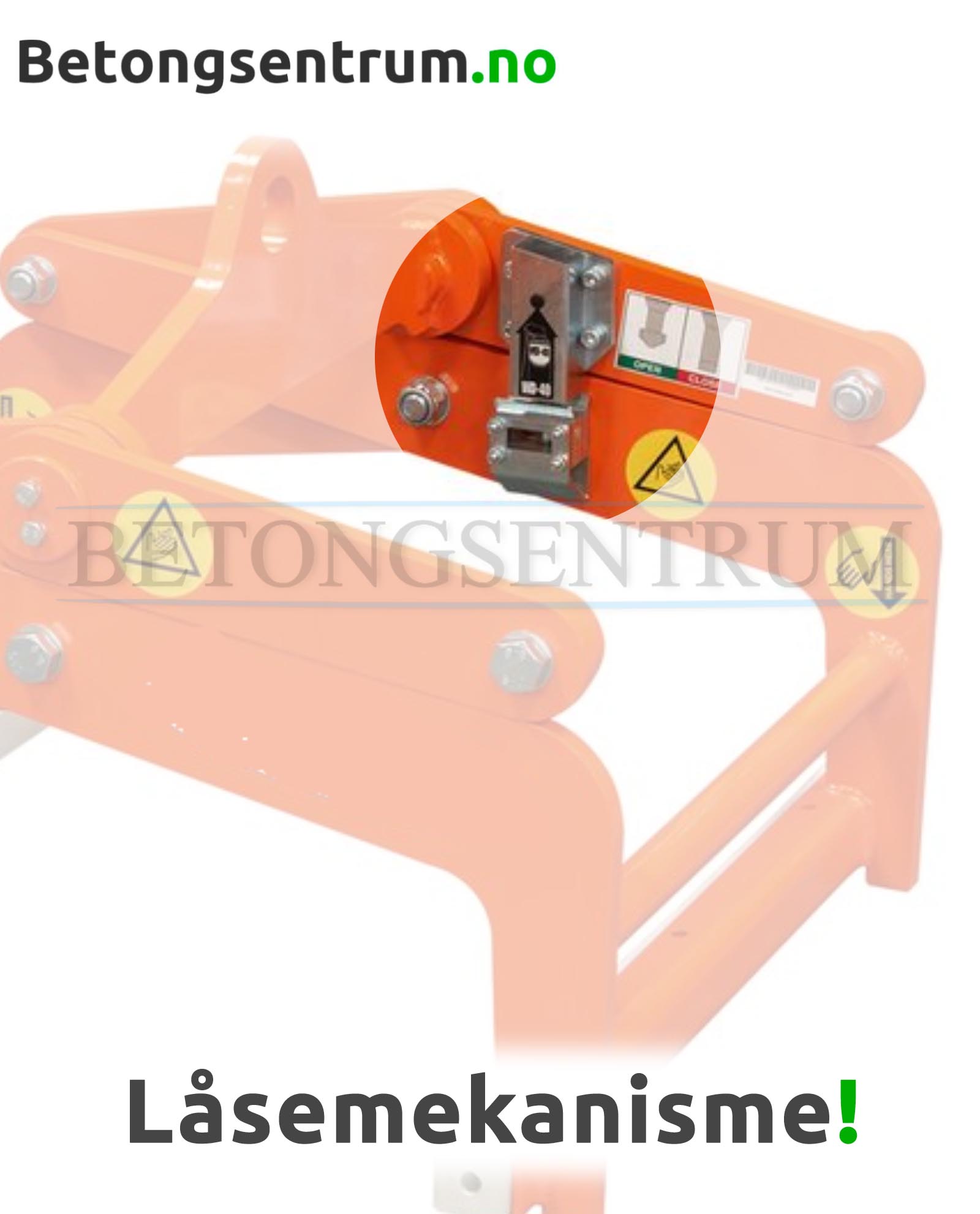 Lås til betongklype