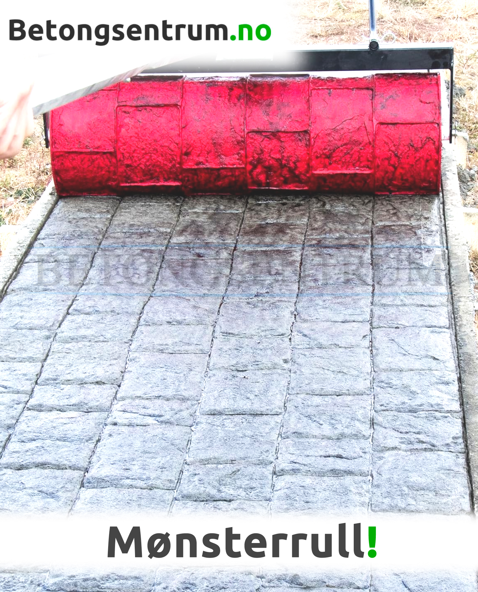 Mønsterrull til betong