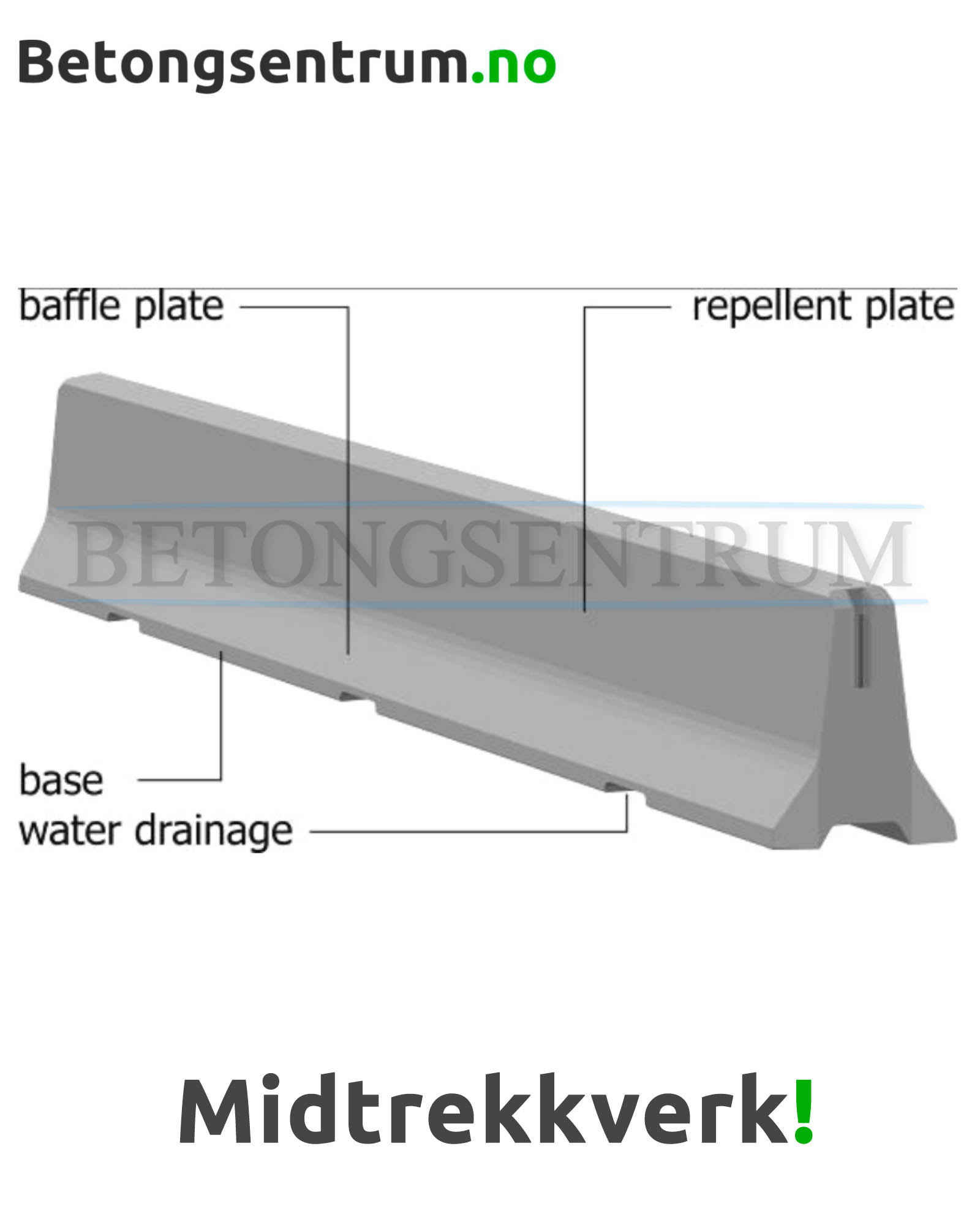 Midtrekkverk i betong