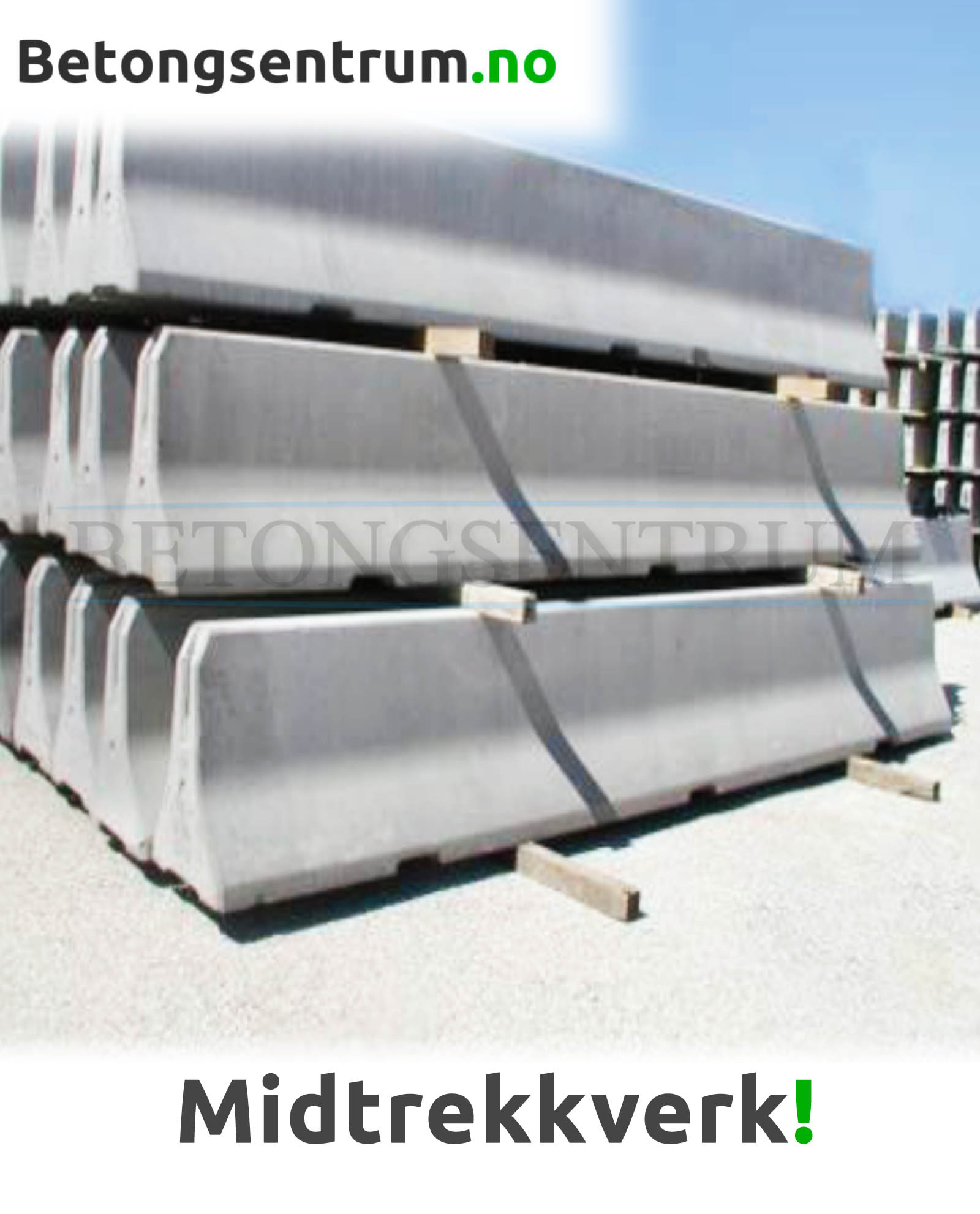 Midtrekkverk i betong
