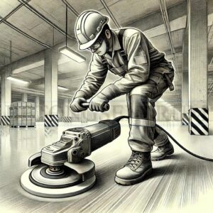 Betongsliping betongarbeider