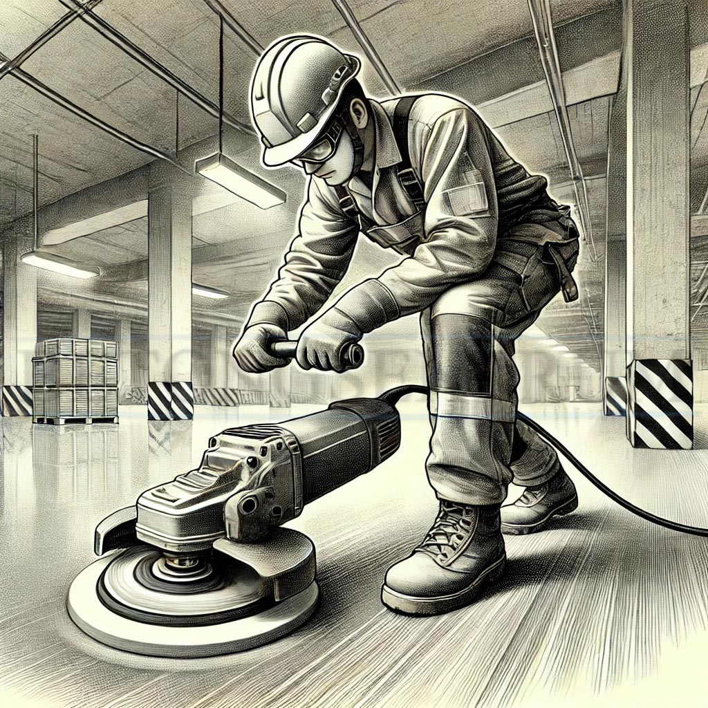 Betongsliping betongarbeider