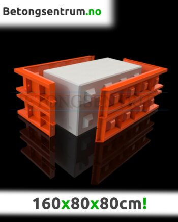 Støpeform 160x80x80cm
