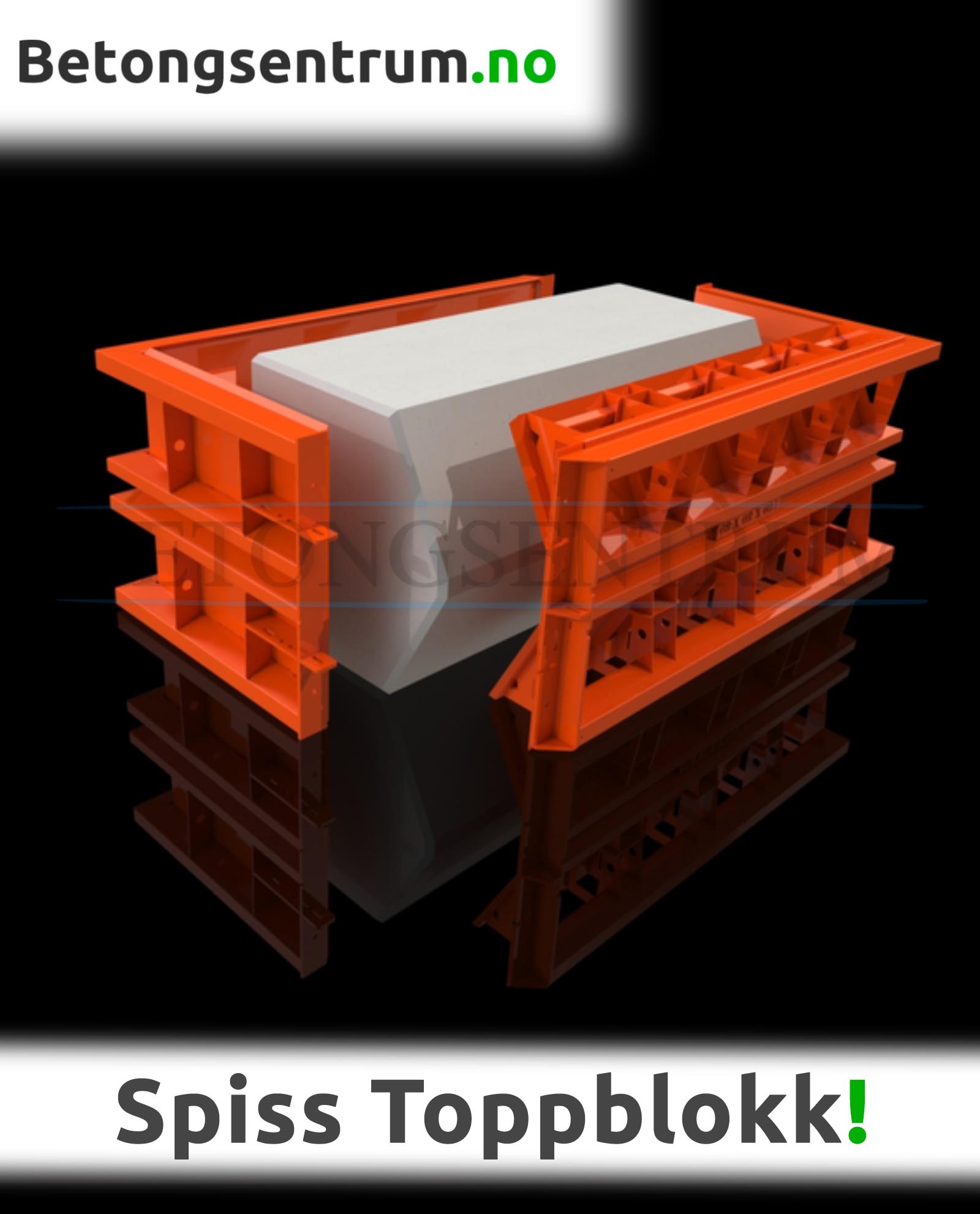 Støpeform med spiss topp