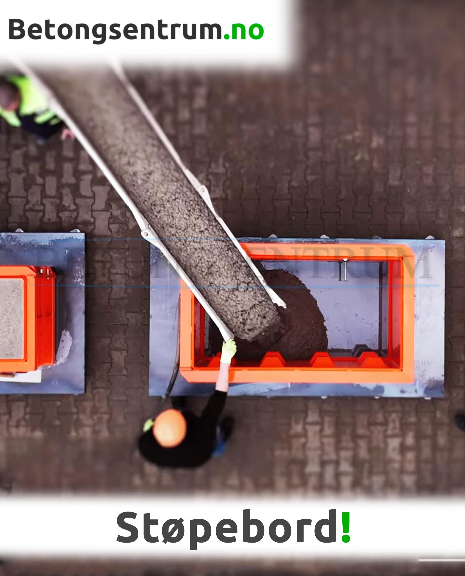 Støpebord til betongklosser