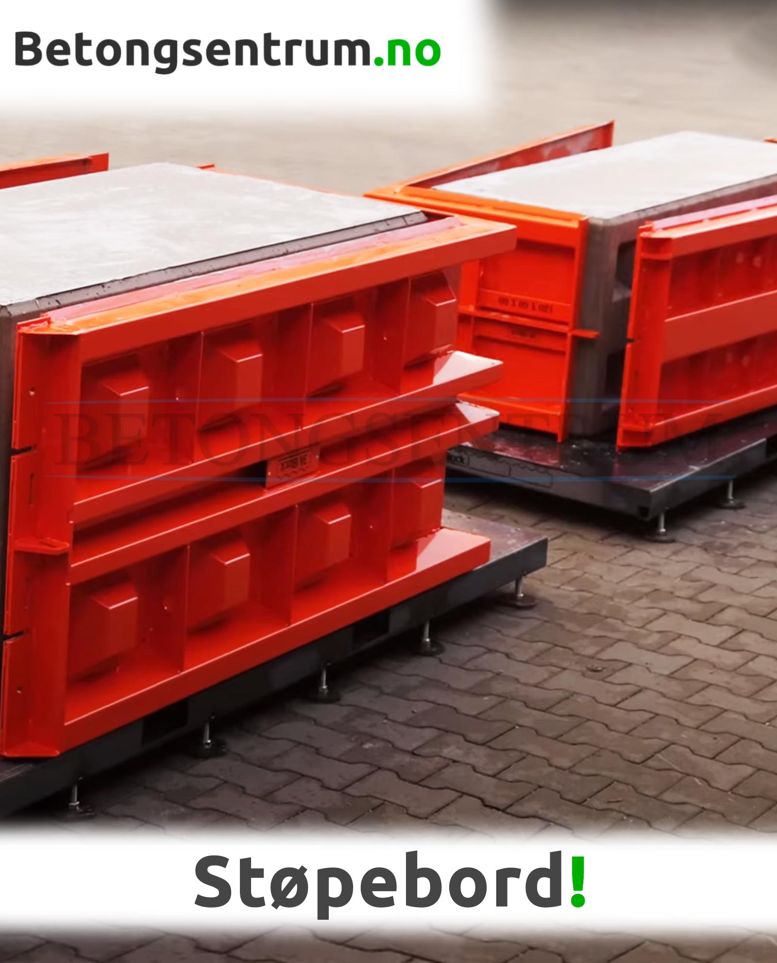 Støpebord til betongklosser