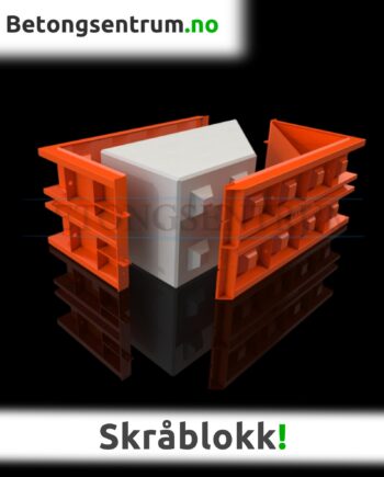 Støpeform med skrå