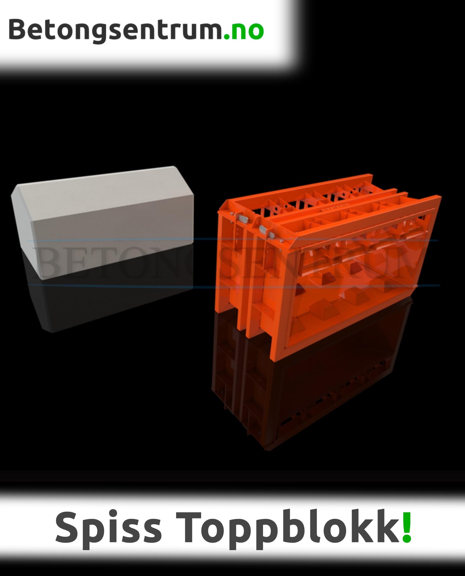 Støpeform med spiss topp