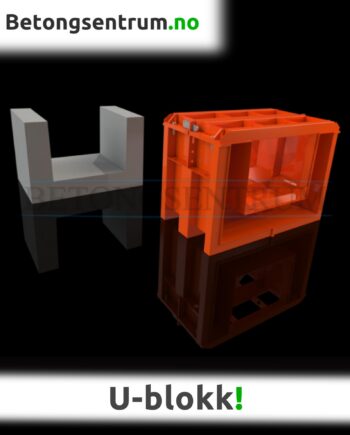 Støpeform U-blokk