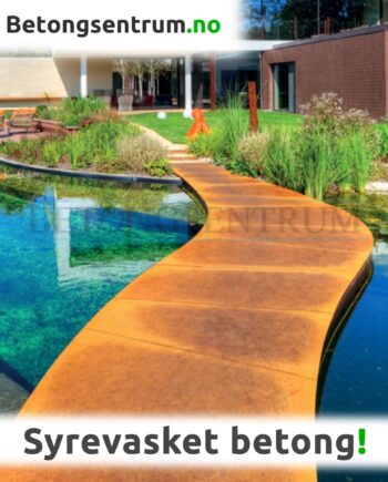 Syrevask av betong