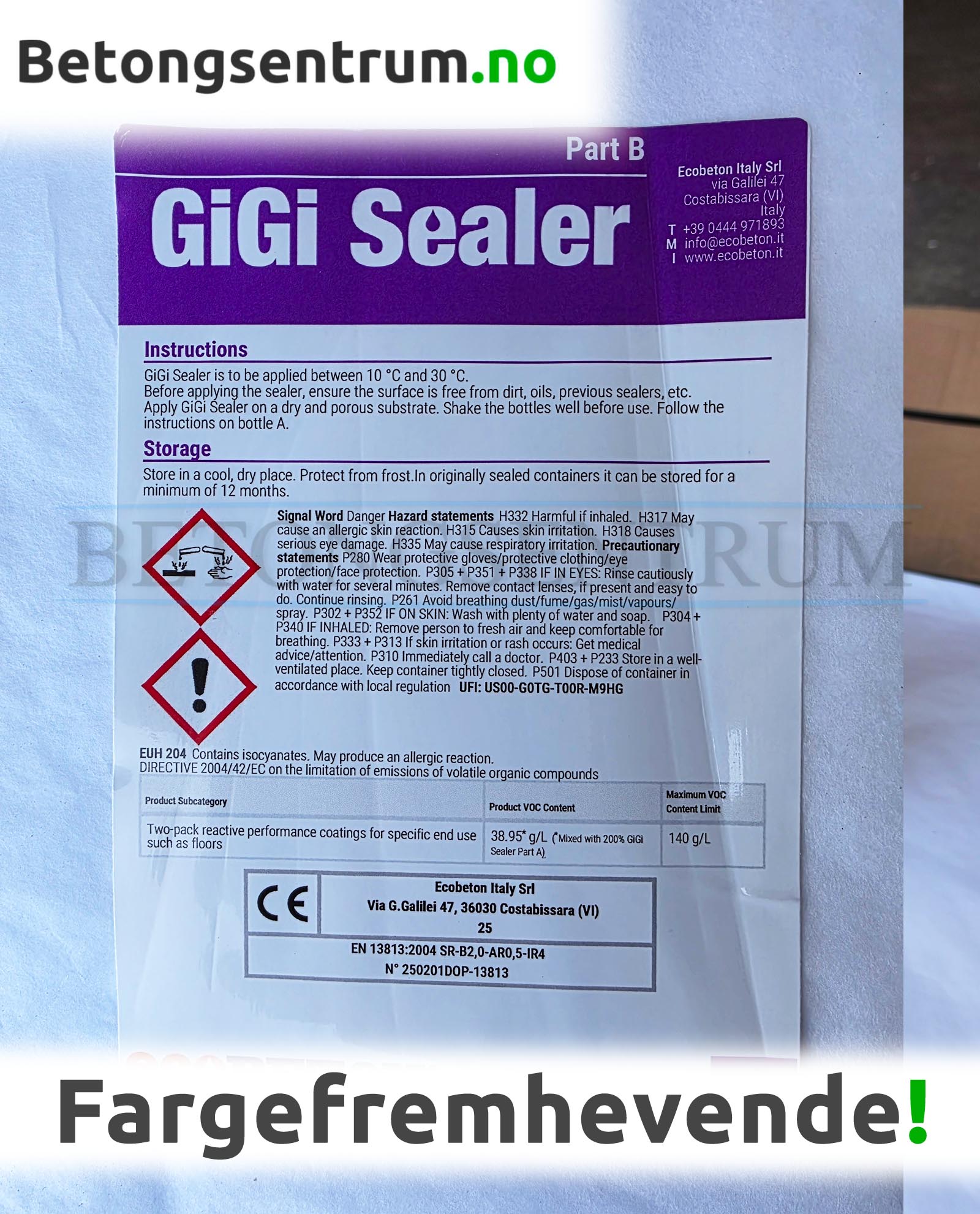 Fargefremhevende Sealer