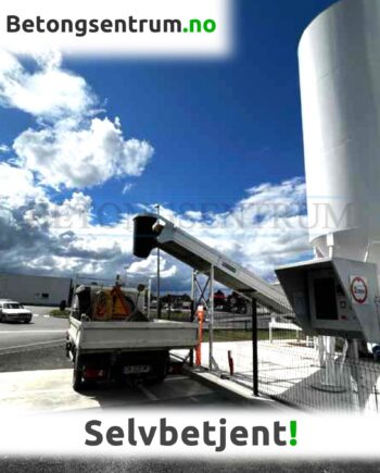Selvbetjent betongstasjon