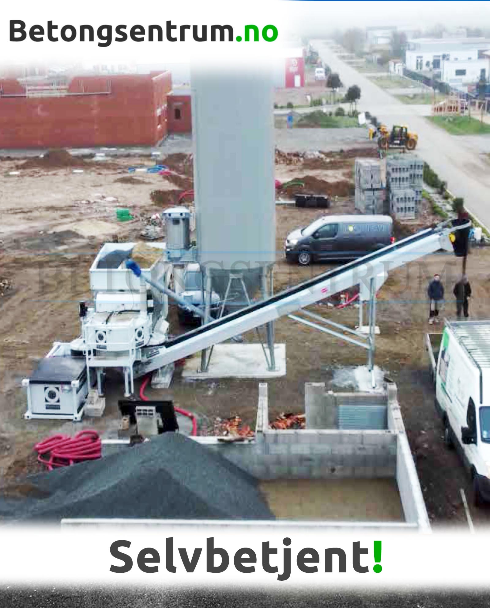 Selvbetjent betongstasjon