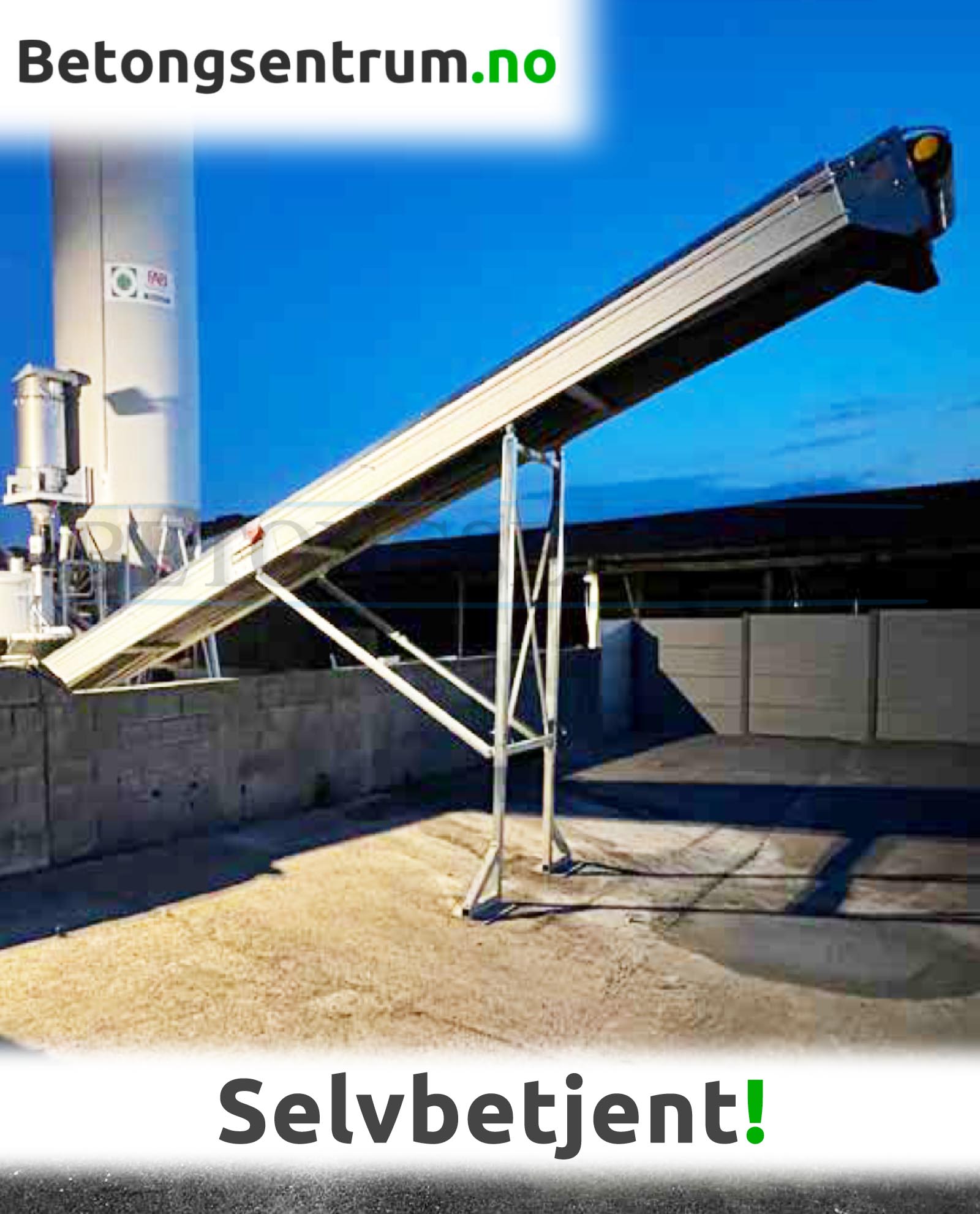 Selvbetjent betongstasjon