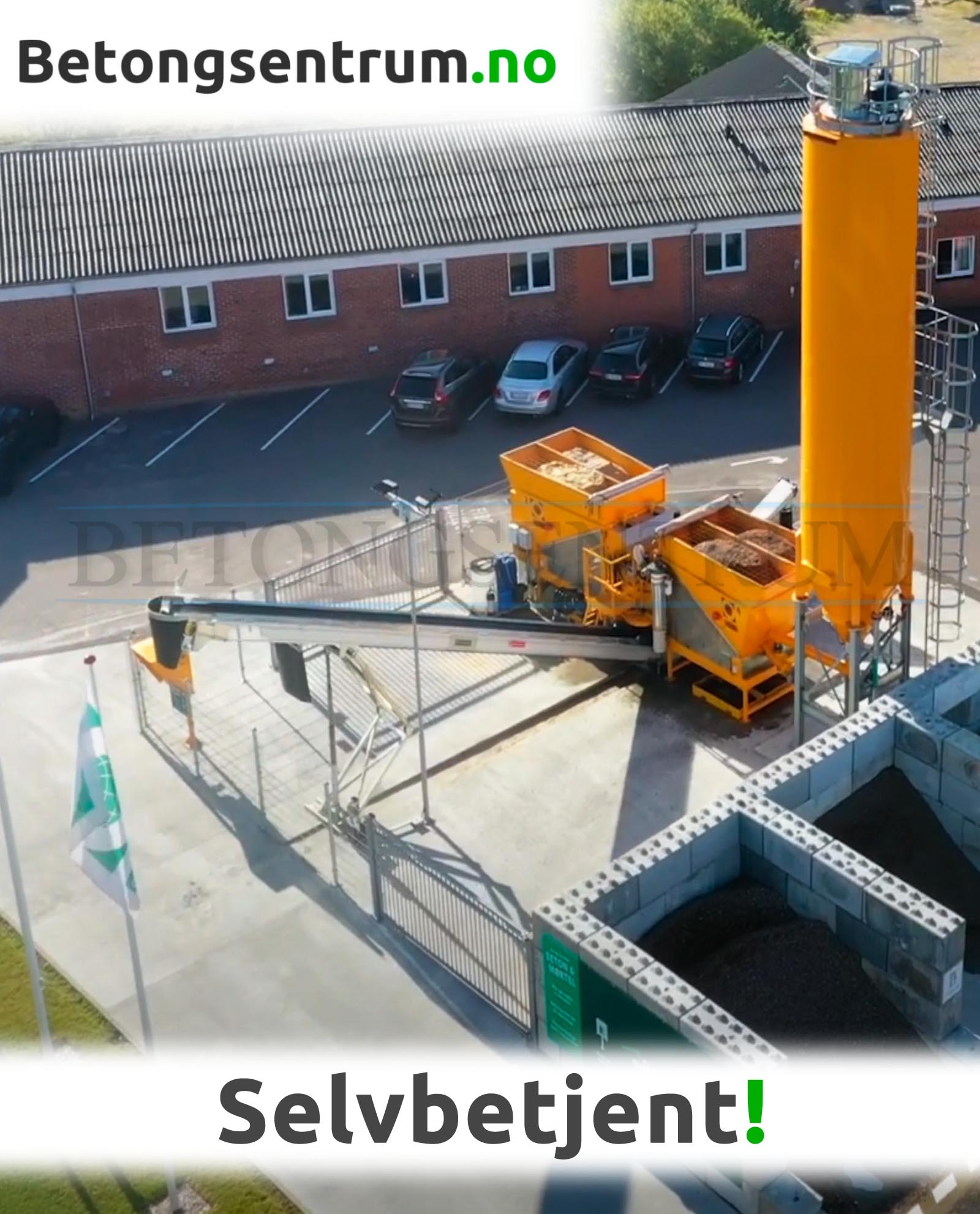 Selvbetjent betongstasjon