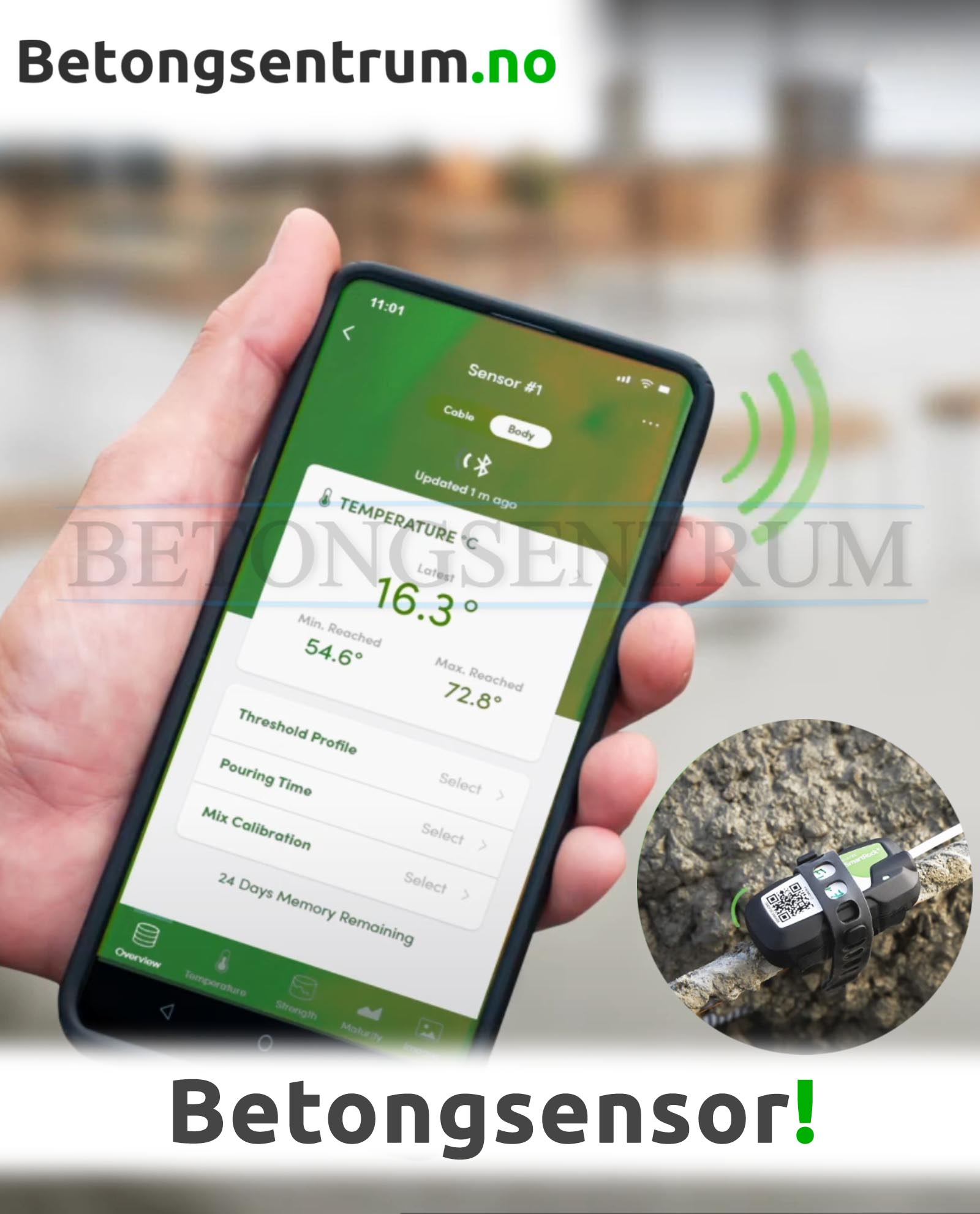 SmartRock Betongsensor