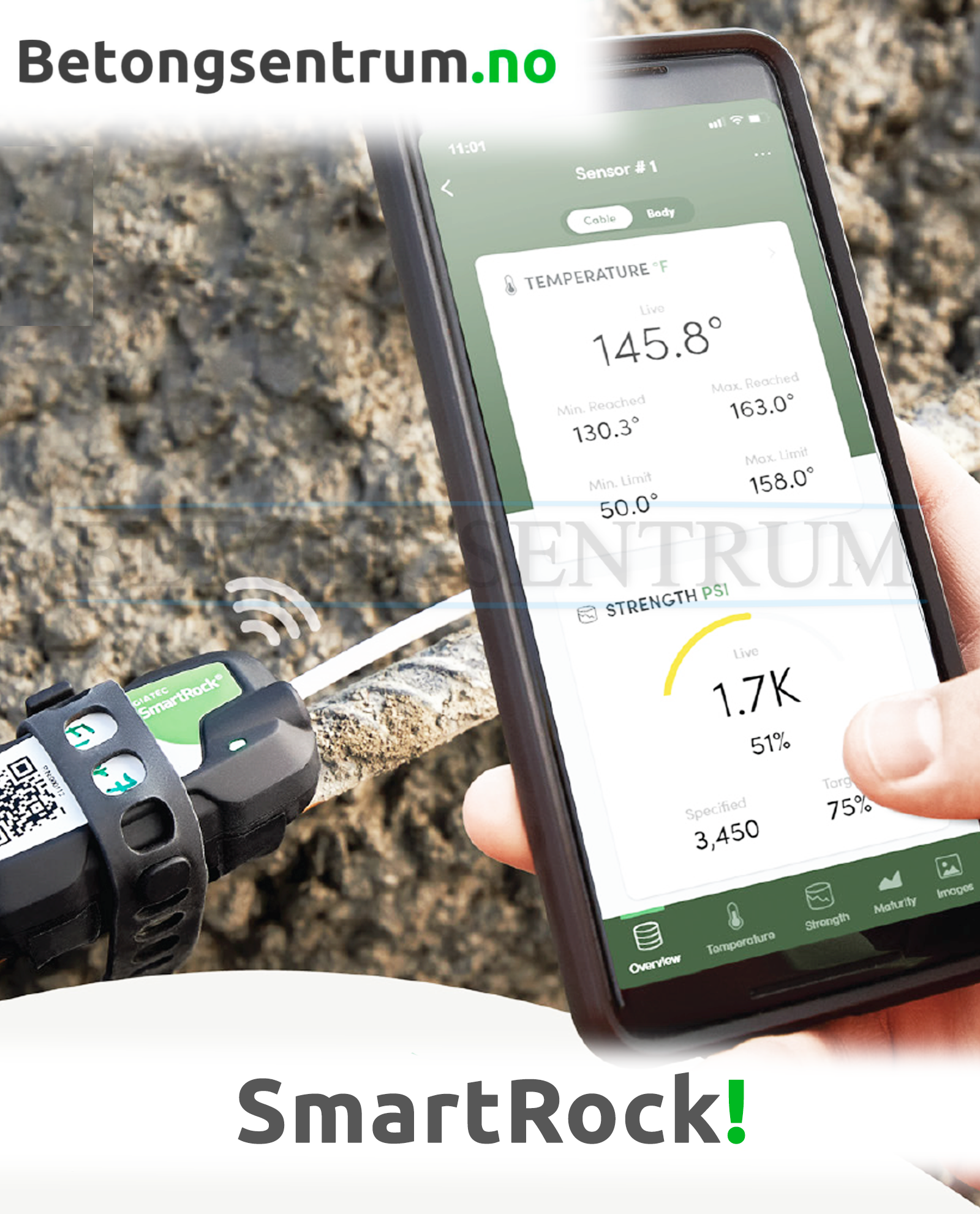 SmartRock Betongsensor